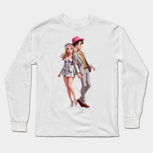 Margot Robbie & Cillian Murphy Set as Fascinating Leads in Barbenheimer Long Sleeve T-Shirt